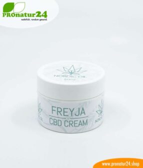 FREJYA CBD skin cream. Support and help with ECM (eczema / skin inflammation) also with the power of the cannabis plant. Without THC. Vegan.