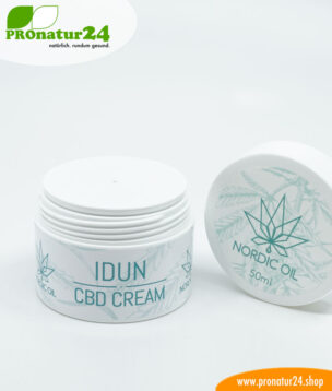 IDUN CBD moisturizer. Skin cream for optimal hydration with the power of cannabis plant. Without THC. Vegan. 12 IDUN CBD moisturizer. Skin cream for optimal hydration with the power of cannabis plant. Without THC. Vegan.