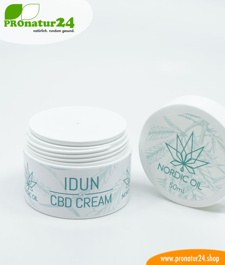 IDUN CBD moisturizer. Skin cream for optimal hydration with the power of cannabis plant. Without THC. Vegan. 7 IDUN CBD moisturizer. Skin cream for optimal hydration with the power of cannabis plant. Without THC. Vegan.