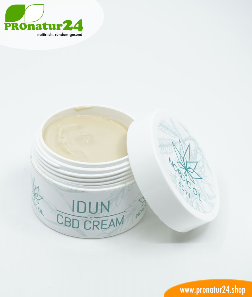 IDUN CBD moisturizer. Skin cream for optimal hydration with the power of cannabis plant. Without THC. Vegan. 4 IDUN CBD moisturizer. Skin cream for optimal hydration with the power of cannabis plant. Without THC. Vegan.