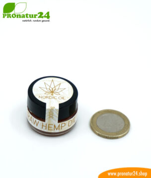 RAW CBD & CBDa hemp oil. Extraction without heat input of cannabis plant with 30% CBD content. Without THC. Vegan. 11 RAW CBD & CBDa hemp oil. Extraction without heat input of cannabis plant with 30% CBD content. Without THC. Vegan.