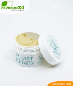 VALKYRIE CBD skin cream. Support and help with ACNE also with the power of cannabis plant. Without THC. Vegan.