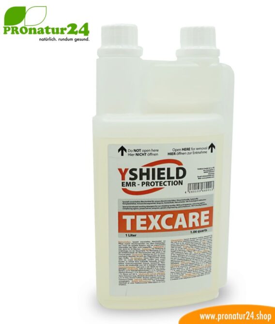 TEXCARE liquid detergent from YShield. Specially developed for shielding fabrics.