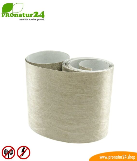 Self-adhesive shielding fleece EB3 with conductive adhesive for shielding and shielding fabrics. Width 10 cm. HF and LF.