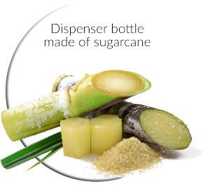 Dispenser bottle made of sugarcane