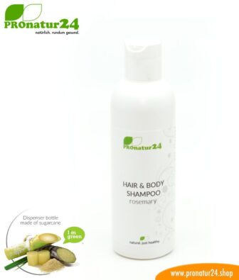 SHAMPOO rosemary. Hair & Body Shampoo with rosemary and nettle extract. Showering redefined incl. sustainable packaging.