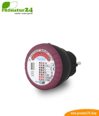 TESTAVIT SCHUKI 3 LCD sockets socket tester. Quick check of grounding and wiring.