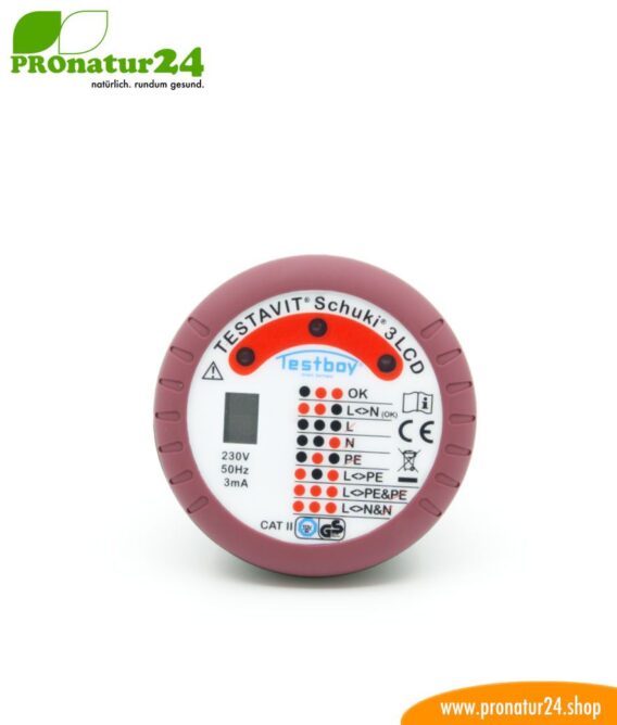 TESTAVIT SCHUKI 3 LCD sockets socket tester. Quick check of grounding and wiring.