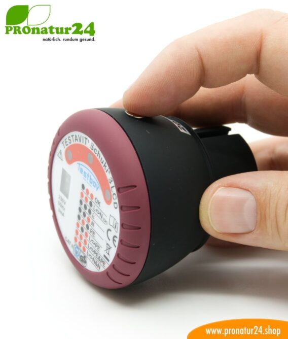 TESTAVIT SCHUKI 3 LCD sockets socket tester. Quick check of grounding and wiring.