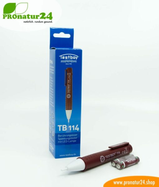 TESTBOY 114. Non-contact voltage tester for detecting electrical cable breaks. From low voltage 12 Volt AC usable.