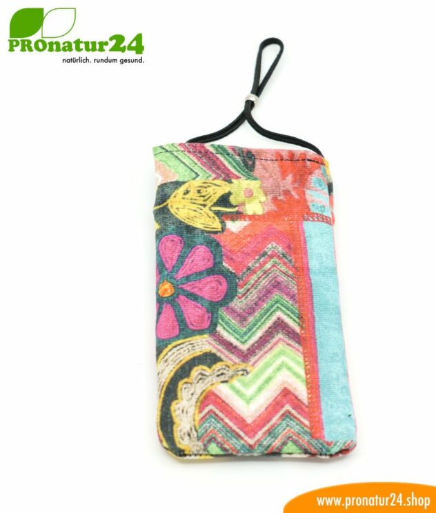 Cell phone case eWall for iPhone, Samsung, Huawei, etc. with electrosmog protection including 5G. 3-in-1 function incl. RFID data protection. Unique color dream design!