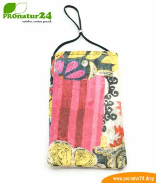 Cell phone case eWall for iPhone, Samsung, Huawei, etc. with electrosmog protection including 5G. 3-in-1 function incl. RFID data protection. Unique color dream design!