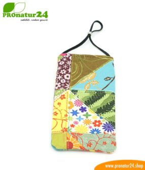 Cell phone case eWall for iPhone, Samsung, Huawei, etc. with electrosmog protection including 5G. 3in1 function incl. RFID data protection. Unique flower power design!