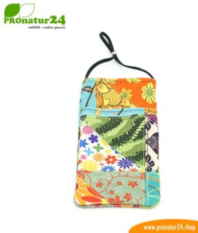 Cell phone case eWall for iPhone, Samsung, Huawei, etc. with electrosmog protection including 5G. 3in1 function incl. RFID data protection. Unique flower power design!