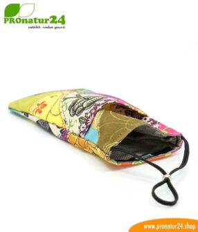 Cell phone case eWall for iPhone, Samsung, Huawei, etc. with electrosmog protection including 5G. 3in1 function incl. RFID data protection. Unique flower power design!