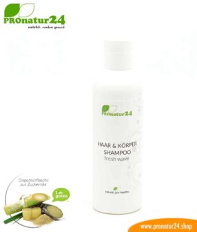 SUMMER SHAMPOO fresh wave. Hair & Body refreshing invigorating shampoo with grapefruit, lime, and much more. Showers redefined including sustainable packaging.