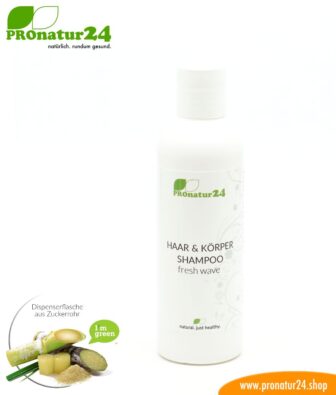 SUMMER SHAMPOO fresh wave. Hair & Body refreshing invigorating shampoo with grapefruit, lime, and much more. Showers redefined including sustainable packaging.