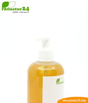 HAND & BODY SOAP lemon, liquid. A liquid soap which is also a wonderful shower gel. Pore-deep cleansing and nourishing at the same time.