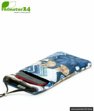 Cell phone case eWall in unique FELIX.blue design. XL.