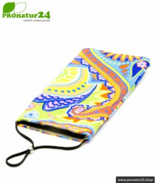 Cell phone case eWall in unique RAINBOW.flower design. XXL.