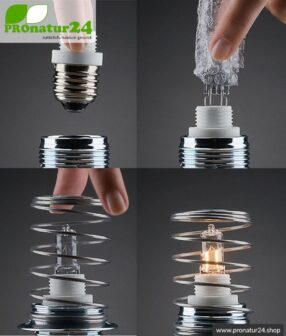 Halogen bulb HALOPIN® PRO 33 Watt for G9 base from OSRAM. Equivalent to 40 Watt light output.