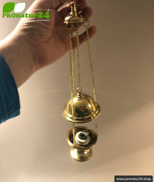 Incense burner hanging censer / Thurible in polished brass