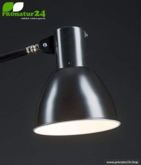 Shielded lamp for desk and workplace. Ideal work lamp. 48 Watt. E27. Black design. Choose the mounting!
