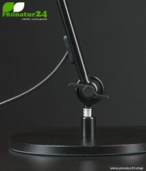 lamp desk workplace black lamp table stand schwarz pronatur24 884 compressor