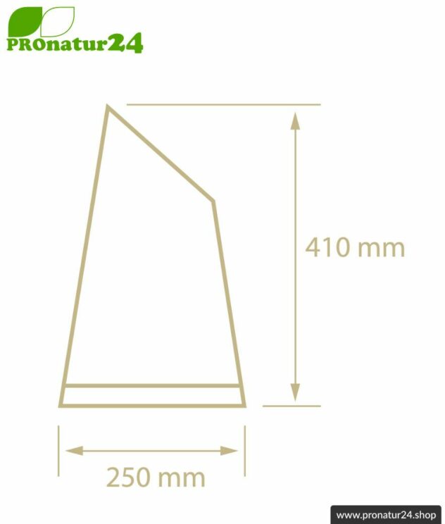 Shaded table lamp in sail shape, mouth blown opal glass, 41 cm height, beech wood base, E27 socket, 60 watt