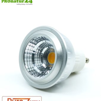 5 watts LED spot lamp Pure-Z-Retro by Biolicht | Bright as 40 watts | 380 Lumen. Warm white (2700 K). GU10 socket.
