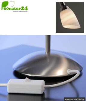 Shielded light shower as table lamp, E14 socket, 40 Watt