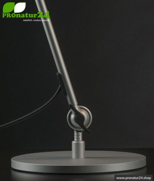 Mounting / fixing of the shielded desk lamp and workplace lamp. DESIGN SILVER.