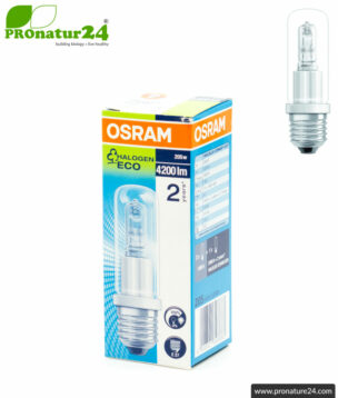 205 Watt halogen HALOLUX CERAM® | Model 64404 ECO from OSRAM | Extremely bright. Warm white. E27.