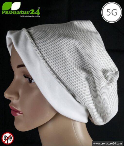 ANTIWAVE shielding cap Beany | Protection against electrosmog HF with efficiency >99,9 % (cell phone, WIFI, LTE) | 5G ready!