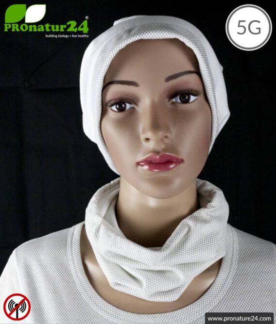 ANTIWAVE shielding hose scarf Buff | Protection against electrosmog HF with efficiency up to 99,9 % (cell phone, WIFI, LTE) | 5G ready!