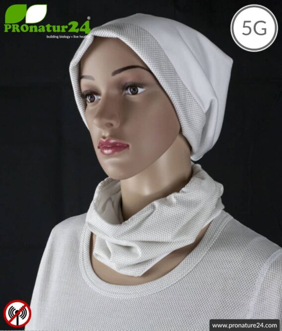 ANTIWAVE shielding hose scarf Buff | Protection against electrosmog HF with efficiency up to 99,9 % (cell phone, WIFI, LTE) | 5G ready!