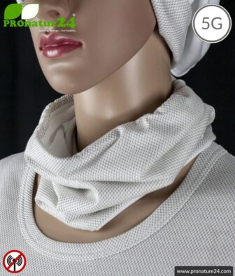 ANTIWAVE shielding hose scarf Buff | Protection against electrosmog HF with efficiency up to 99,9 % (cell phone, WIFI, LTE) | 5G ready!