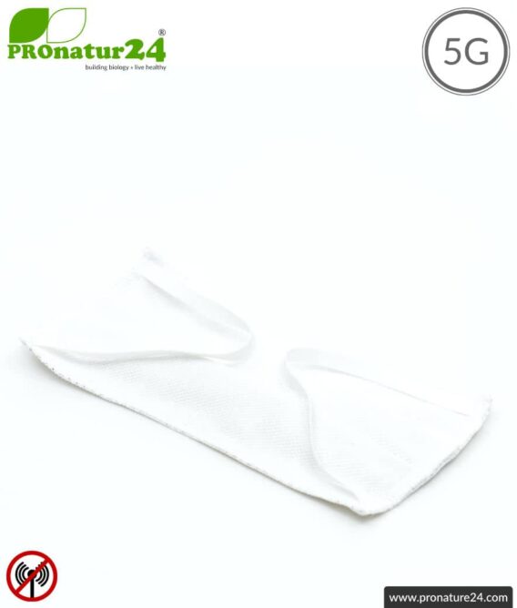 ANTIWAVE MNP protection mask with nose clip for mouth and nose | shielding fabric with silver for antibacterial effect (silver ion treatment) | 3x maximum in hygiene, effect and wearing comfort. +Protection against electrosmog! - Image 8