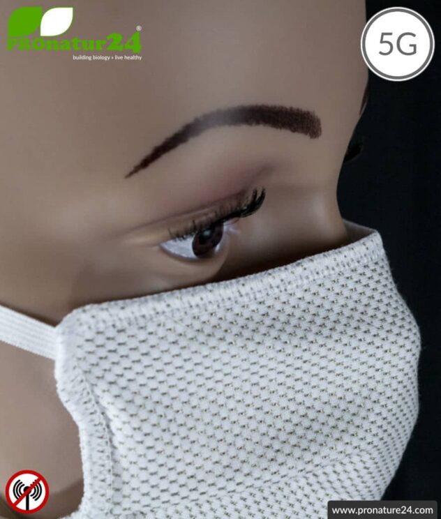 ANTIWAVE mask for mouth and nose | shielding material with silver for antibacterial effect | 3x maximum in hygiene, effect and wearing comfort. +Protection against electrosmog!