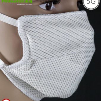 ANTIWAVE MNP protection mask for mouth and nose | shielding fabric with silver for antibacterial effect (silver ion treatment) | 3x maximum in hygiene, effect and wearing comfort. +Protection against electrosmog!
