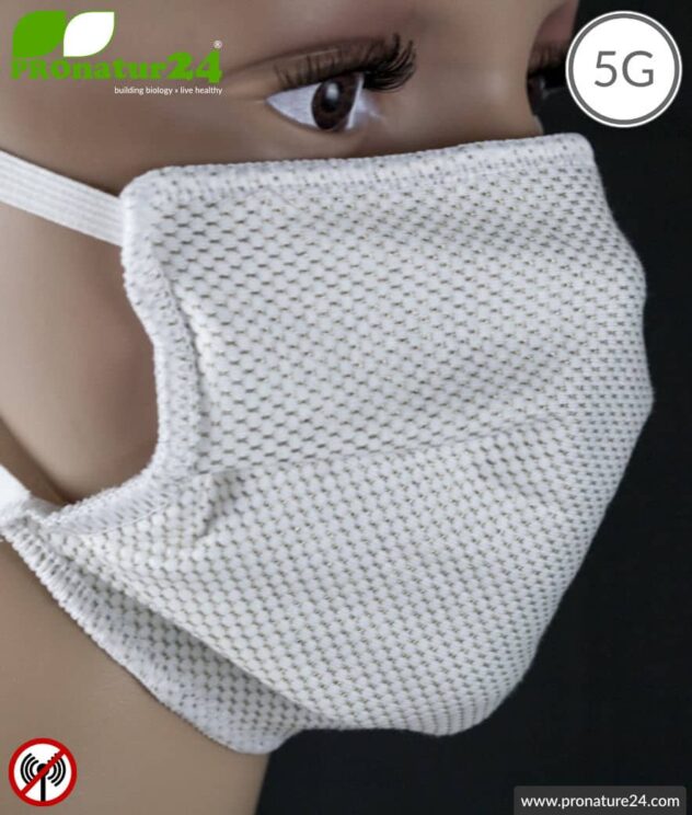 ANTIWAVE mask for mouth and nose | shielding material with silver for antibacterial effect | 3x maximum in hygiene, effect and wearing comfort. +Protection against electrosmog!
