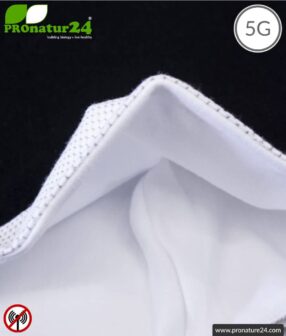 ANTIWAVE mouth and nose shape mask with nose clip | shielding material with silver for antibacterial effect | 4x maximum in hygiene, effect, wearing comfort and protection against electric smog!