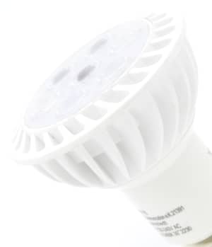 6 watts LED full spectrum spot 3step | natural flicker free light | bright as 35 watts, 480 lumen | dimming without dimmer (100%, 50%, 15%) | 5400 Kelvin. GU10 socket.