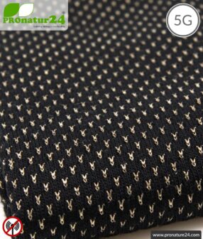 NEW ANTIWAVE shielding fabric | black | production of shielding clothing and underwear | up to 99,9 % shielding effectiveness (33 dB). 5G ready!