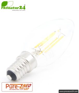 led bulb filament pure z neo e14 candle 4watts socket pronatur24 884