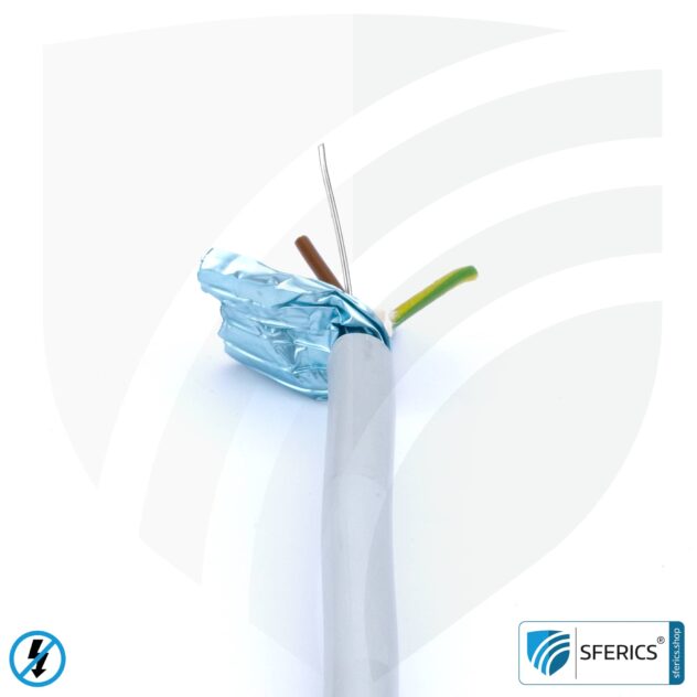 (N)HXMH(St)-J 3x 1.5 mm² shielded electric cable, sheathed cable | Halogen free | Plasticizer-free | Laying cable to protect against electric fields LF | 41-4303