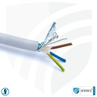 (N)HXMH(St)-J 3x 1,5 mm² shielded installation cable | halogen-free | plasticizer-free | electric cable for shielding alternating electrical fields LF | 41-4303