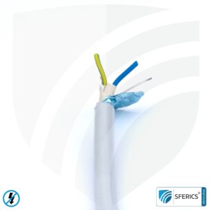 (N)HXMH(St)-J 3x 2,5 mm² shielded installation cable | halogen-free | plasticizer-free | electric cable for shielding alternating electrical fields LF | 41-4347