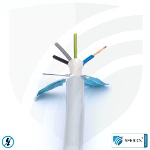 (N)HXMH(St)-J 5x 1,5 mm² shielded installation cable | halogen-free | plasticizer-free | electric cable for shielding alternating electrical fields LF | 41-4325
