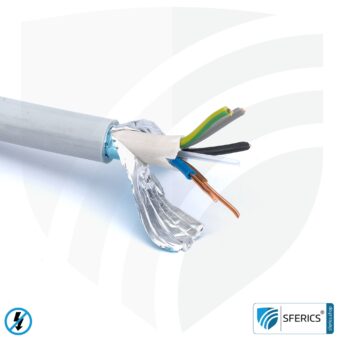 (N)HXMH(St)-J 5x 1,5 mm² shielded installation cable | halogen-free | plasticizer-free | electric cable for shielding alternating electrical fields LF | 41-4325